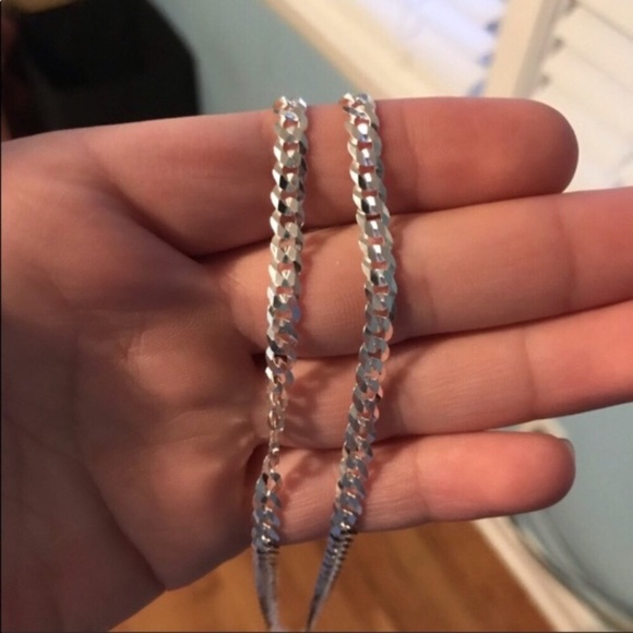 Solid Silver Curb Chain - Picture 5 of 5